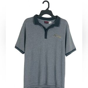 Pittsburgh Steelers Polo M | Gray & White Striped | NFL Cotton Golf Shirt